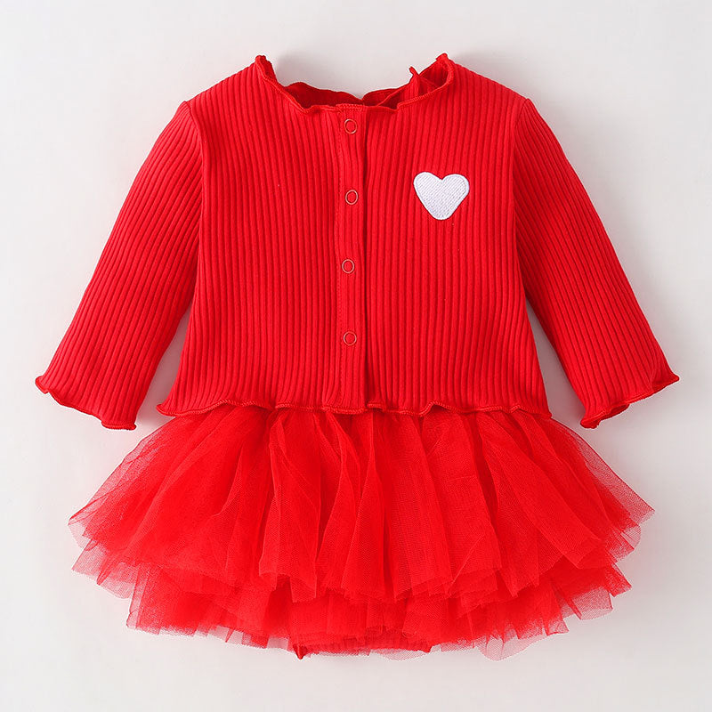 Süßes Jumpsuit-Kleid 2-teiliges Set für 22-24 Zoll Puppen