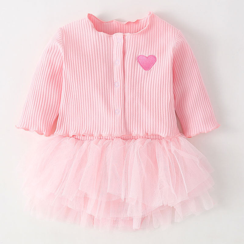 Süßes Jumpsuit-Kleid 2-teiliges Set für 22-24 Zoll Puppen