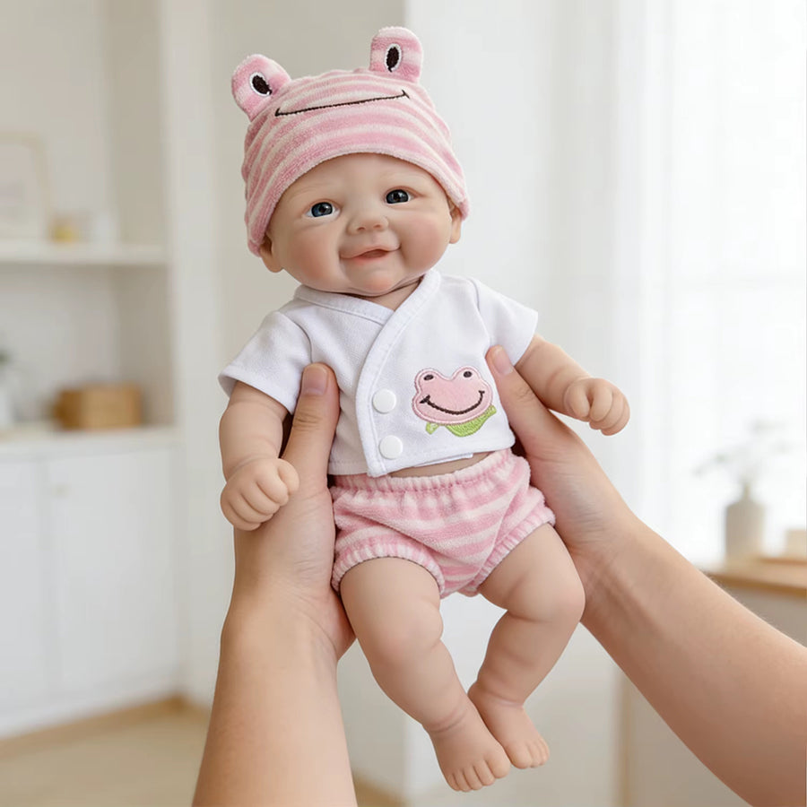 30cm weiche Silikon Reborn Babypuppe Mädchen Vivienne