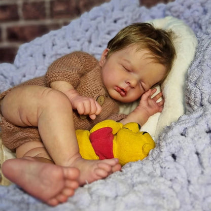 20 Zoll lebensechte Leona Geschlossene Augen Reborn Babypuppen
