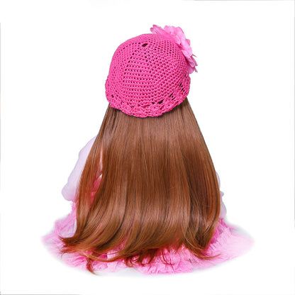 60 cm Reborn Puppe mit langen Haaren