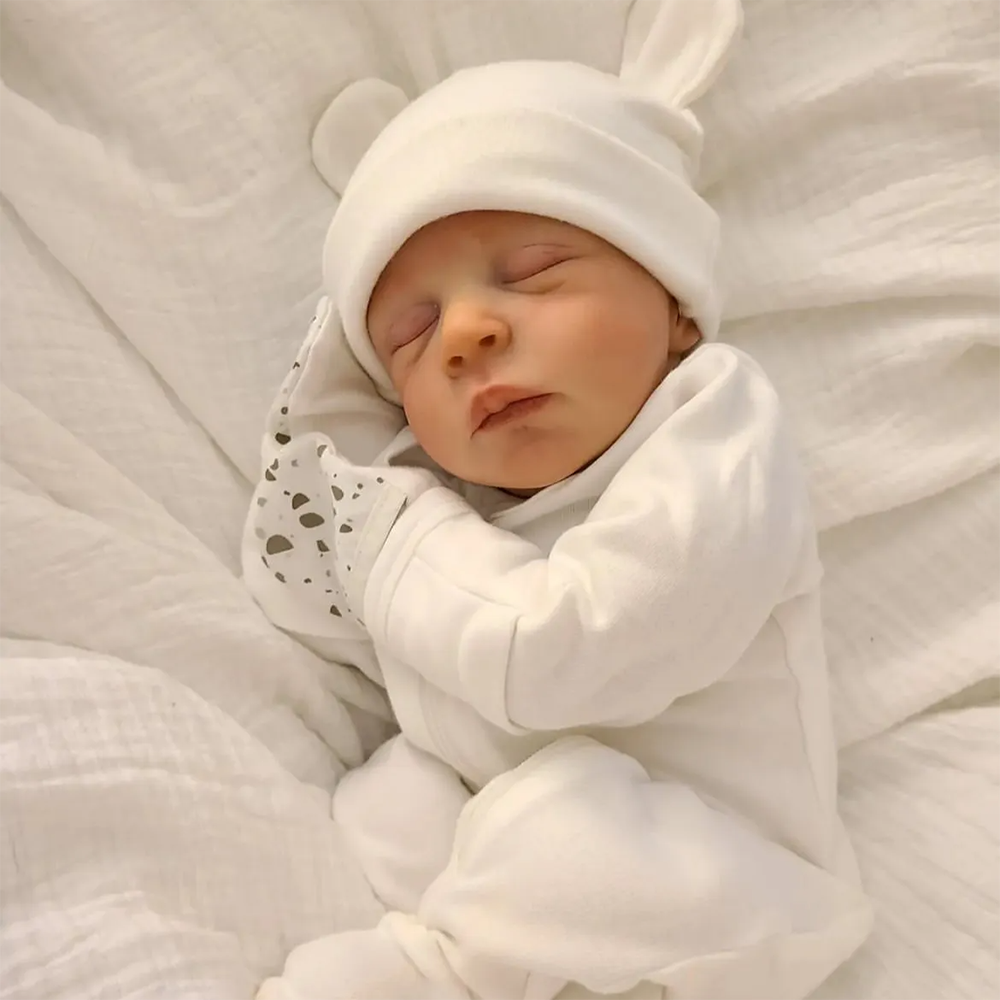 18 Zoll lebensechte Geschlossene Augen Reborn Puppen-Jude