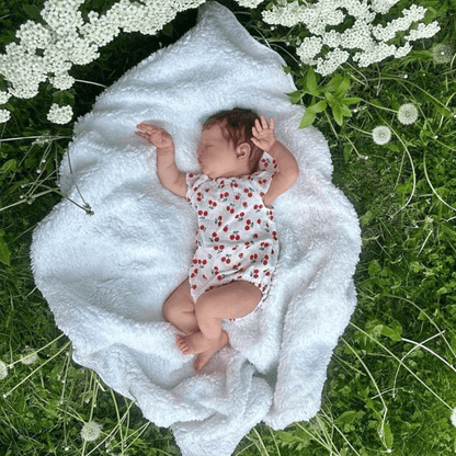 19 Zoll Realistische geschlossene Augen Kurze Haare Reborn Puppen Mädchen-Laura