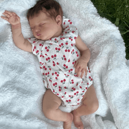 19 Zoll Realistische geschlossene Augen Kurze Haare Reborn Puppen Mädchen-Laura