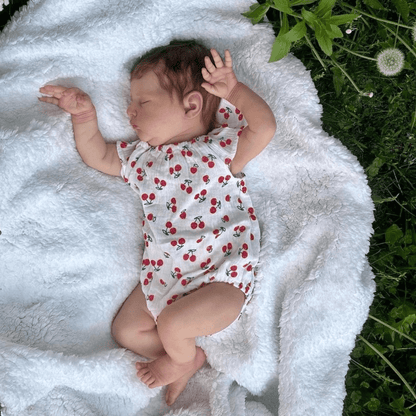 19 Zoll Realistische geschlossene Augen Kurze Haare Reborn Puppen Mädchen-Laura