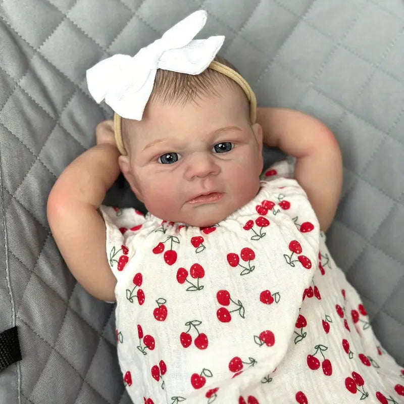 Kirsche offene Augen 19 Zoll Reborn Baby Mädchen-Elijah