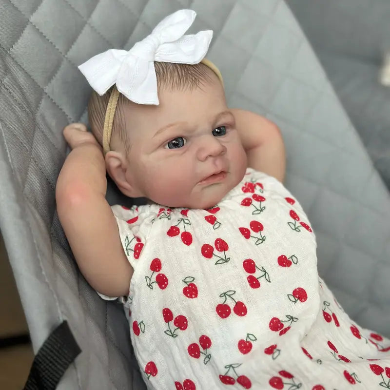 Kirsche offene Augen 19 Zoll Reborn Baby Mädchen-Elijah