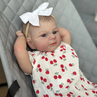 Kirsche offene Augen 19 Zoll Reborn Baby Mädchen-Elijah