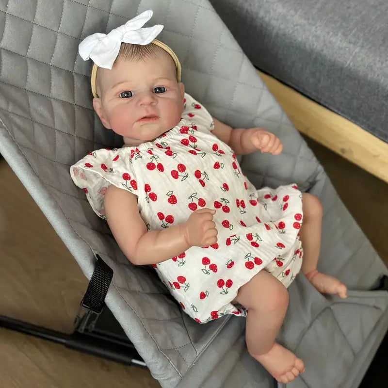 Kirsche offene Augen 19 Zoll Reborn Baby Mädchen-Elijah