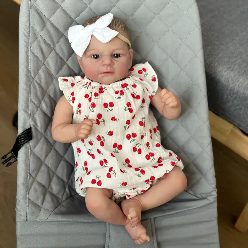 Kirsche offene Augen 19 Zoll Reborn Baby Mädchen-Elijah