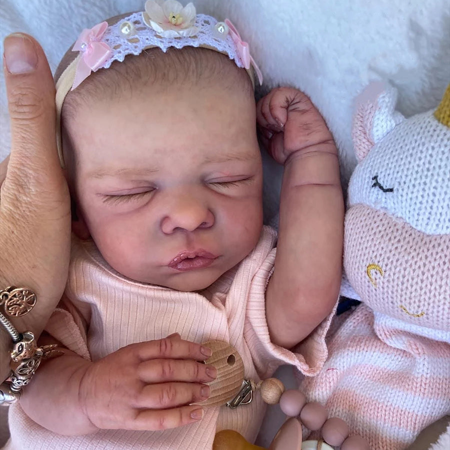 19 Zoll Merlin Augen schließen Reborn Puppen-Romy
