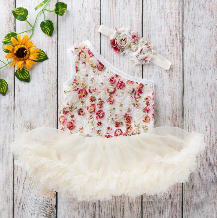 22-23 Zoll Rosa Reborn Puppenkleid mit schrägen Schultern