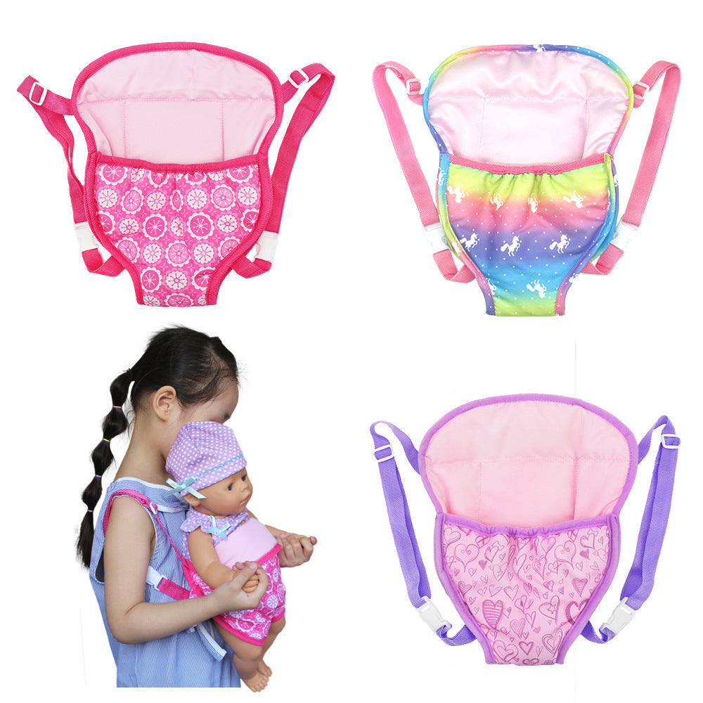 Niedlicher Babytrage-Rucksack für 16–20 Zoll Reborn-Puppen