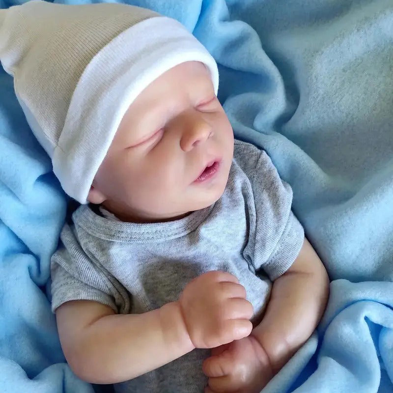 18 Zoll schlafender Darren mit geschlossenen Augen Reborn Puppen Jungen/Mädchen