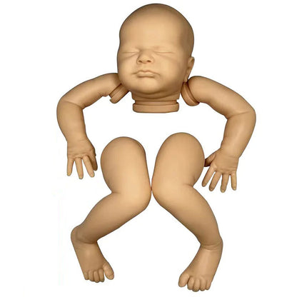 19 Zoll unlackierter Geschlossene Augen Reborn Max Puppen Kit