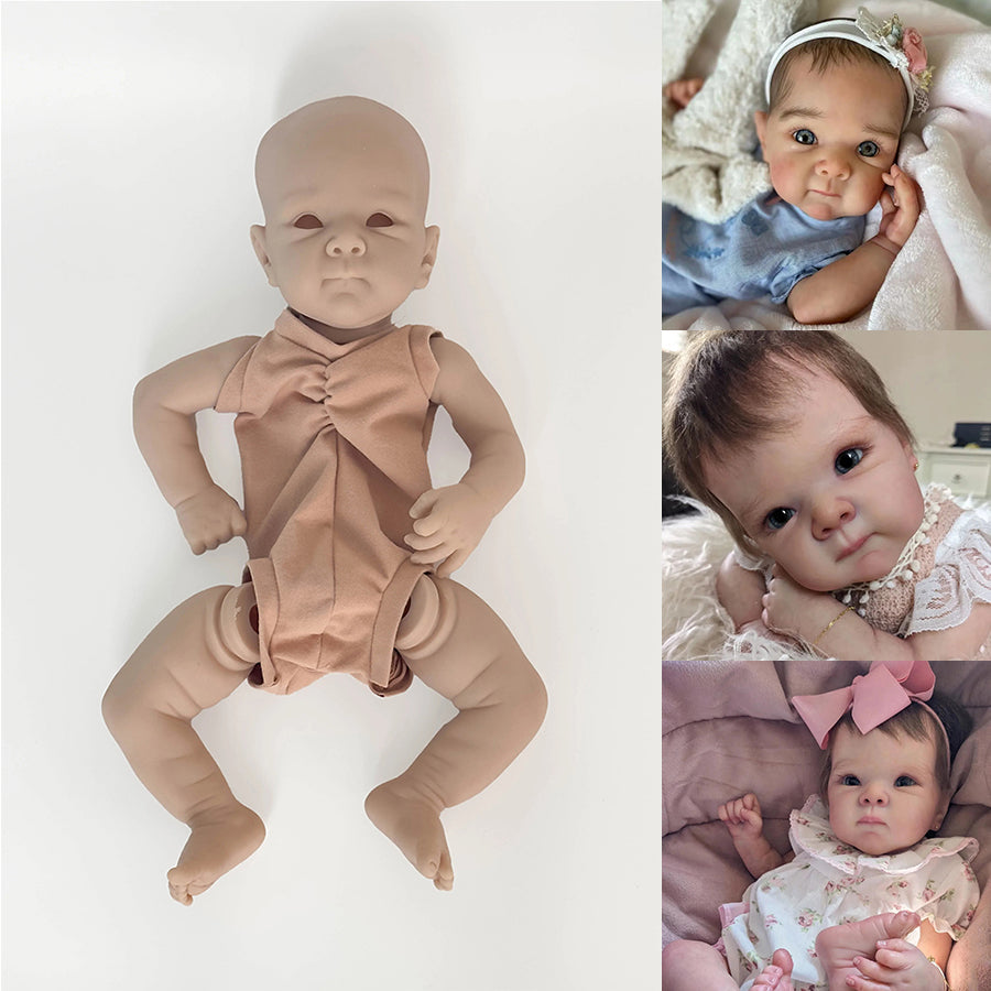 18 Zoll Bettie Augen auf DIY Blanko-Reborn-Puppen Kit