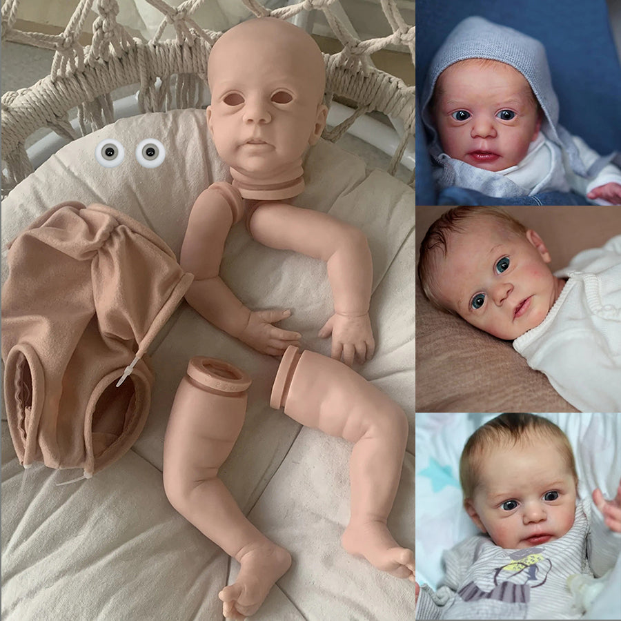 19 Zoll DIY Mika Unbemalt Reborn Puppen Kit