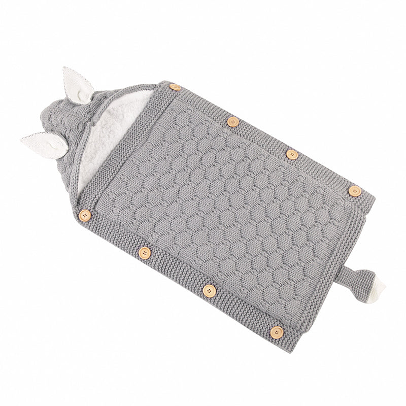Warmer Strick-Fleece-Schlafsack für 17-24 Zoll Reborn Puppen