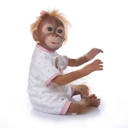 20 Zoll Handgemachte Sehr Detaillierte Malerei Reborn Baby Affe