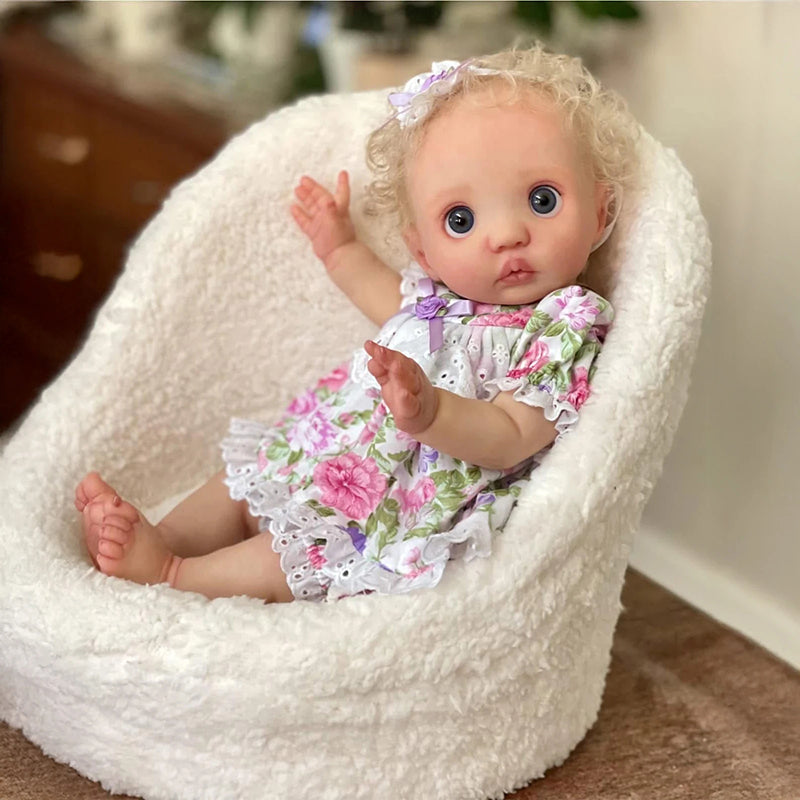 16 Zoll Blondes Haar Fairy Peeka Reborn Puppe mit offenen Augen