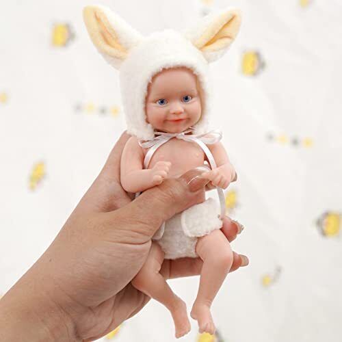 6 Zoll 15cm Offene Augen Lächeln wiedergeborene Mini-Puppe Maddie