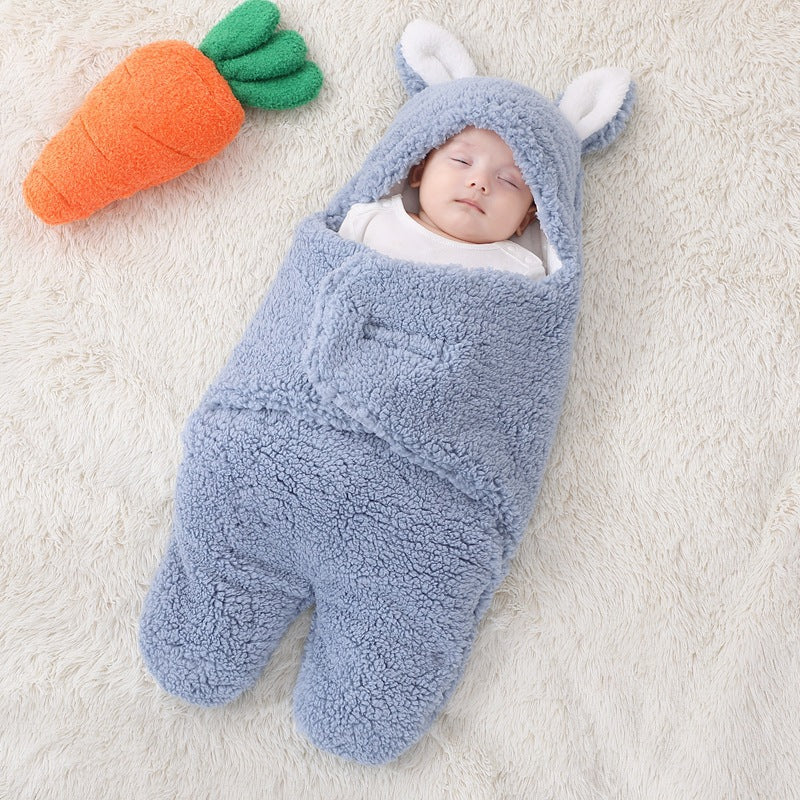 Plüsch-Schlafsack Gespaltene Beine mit großen Ohren für 16-24 Zoll Reborn Puppen