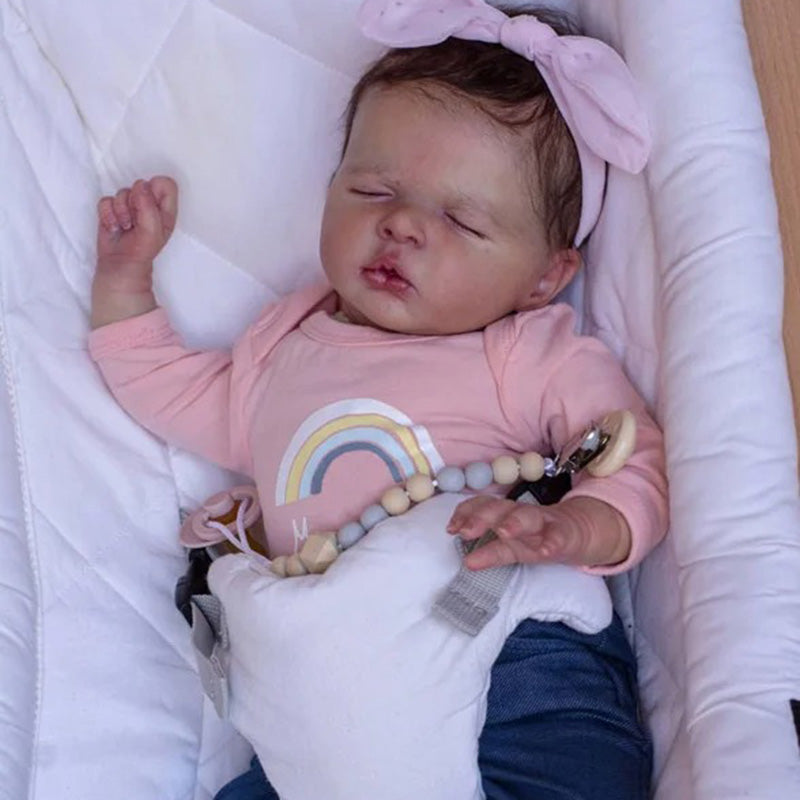 20 Zoll geschlossene Augen unbemalt Reborn Puppe Kit Luisa