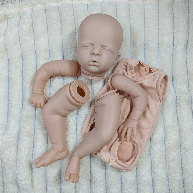 20 Zoll geschlossene Augen unbemalt Reborn Puppe Kit Luisa