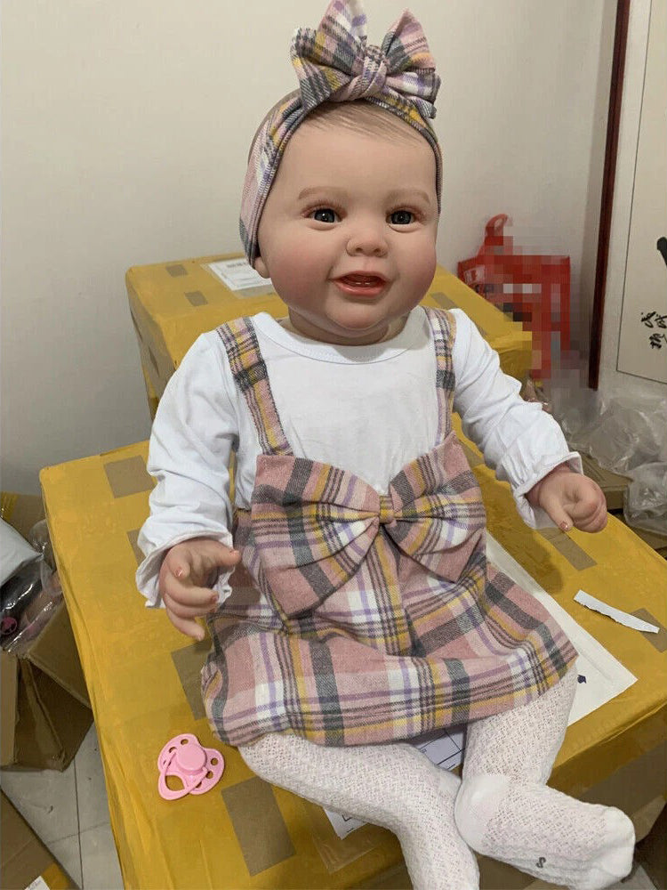 60 cm Myron Weicher Körper Reborn Puppe mit offenen Augen-Kodi