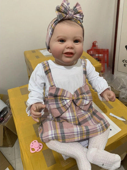 60 cm Myron Weicher Körper Reborn Puppe mit offenen Augen-Kodi