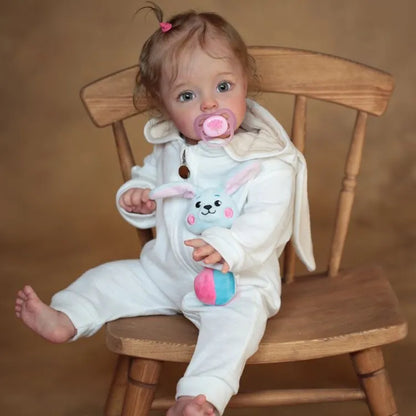 Augus 24 Zoll Rebornpuppe mit offenen Augen und kurzen Haaren - Suesue