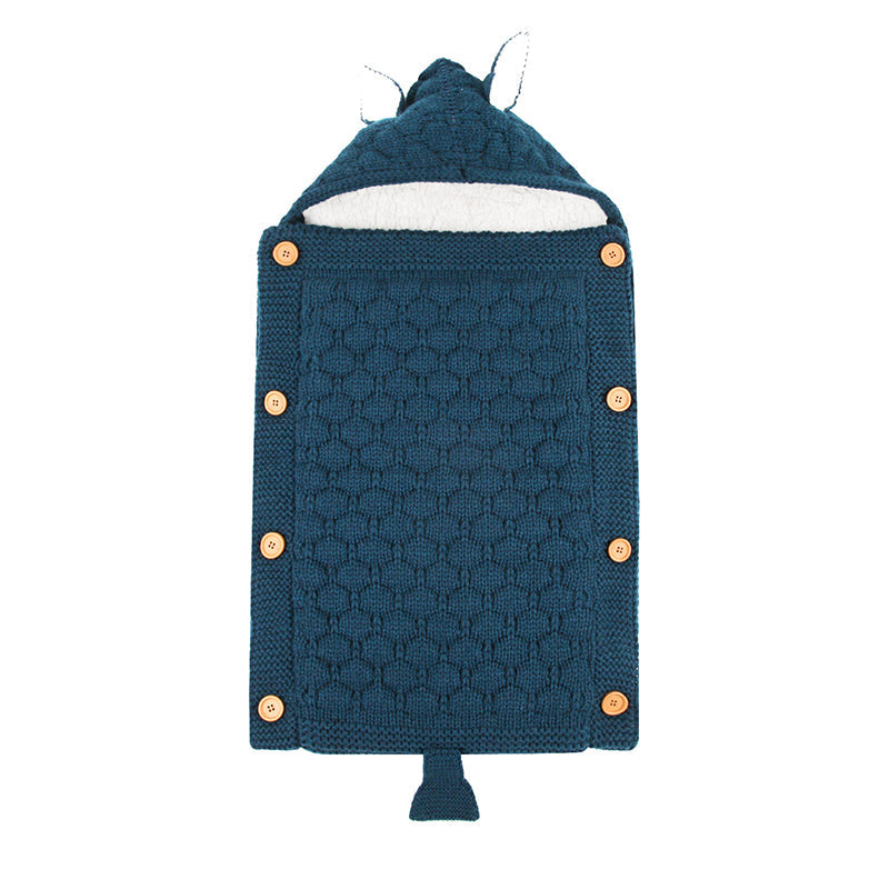 Warmer Strick-Fleece-Schlafsack für 17-24 Zoll Reborn Puppen
