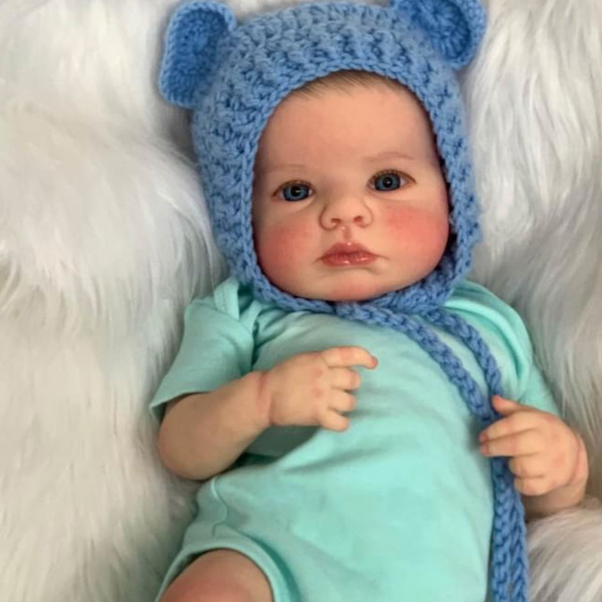 20 Zoll blaue Augen Loulou Reborn Puppen