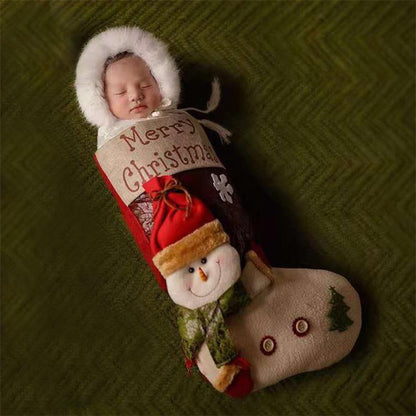 Weihnachtsmützenschlafsack für 16-22 Zoll Puppen