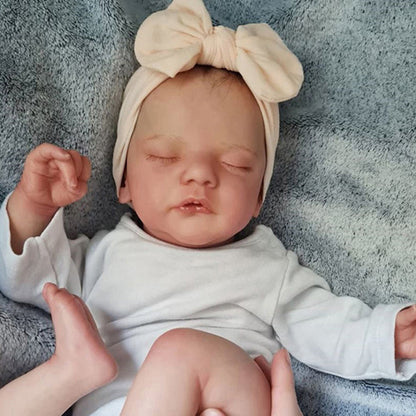 19 Zoll geschlossene Augen realistische Abigail Reborn Babys Mädchen Sam