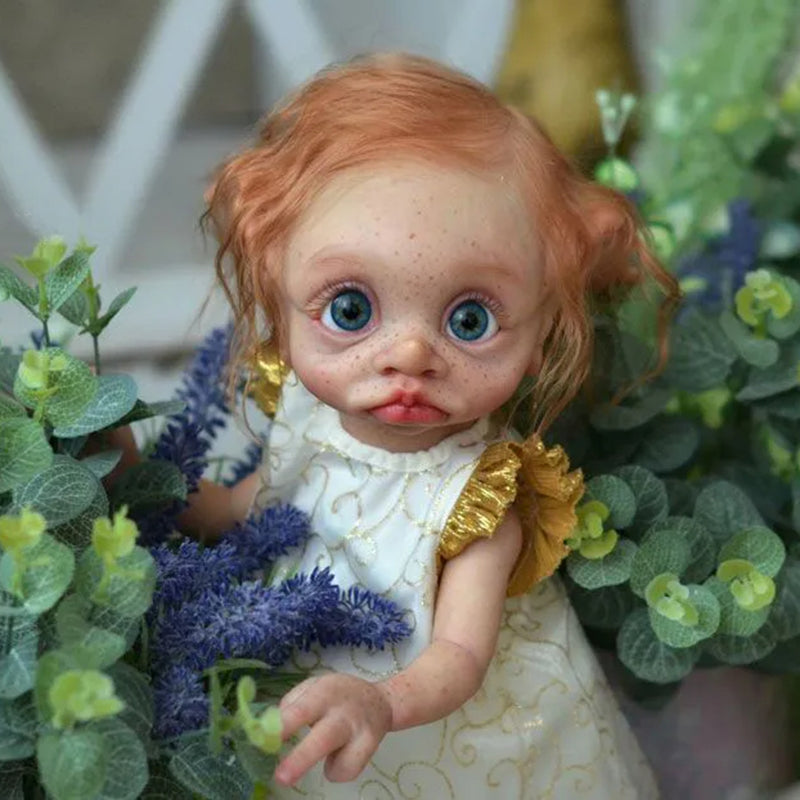 35 cm 14 Zoll Reborn Puppen Mädchen Elfen mit offenen Augen