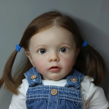 24 Zoll/60cm Doris lebensechte Reborn Puppen mit offenen Augen-Missy