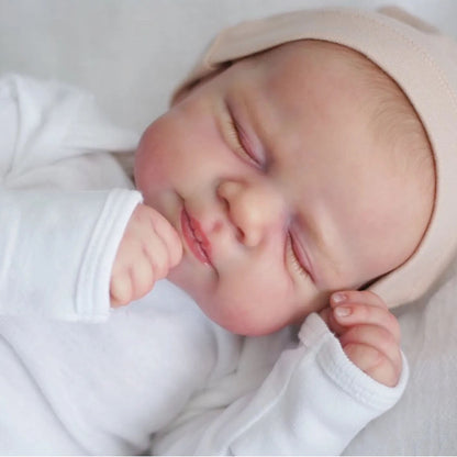 19 Zoll lebensechte Reborn Puppe mit geschlossenen Augen Jungen/Mädchen