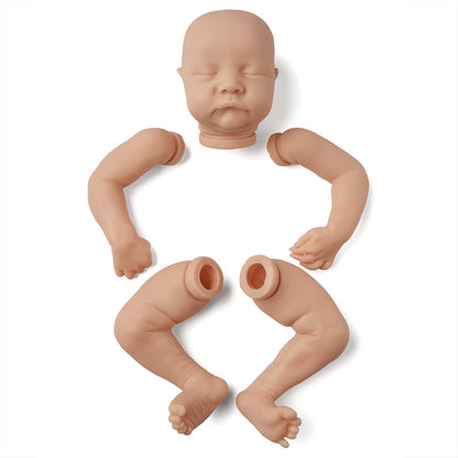 17 Zoll Levi Geschlossene Augen DIY Unlackiertes Reborn Puppe Kit