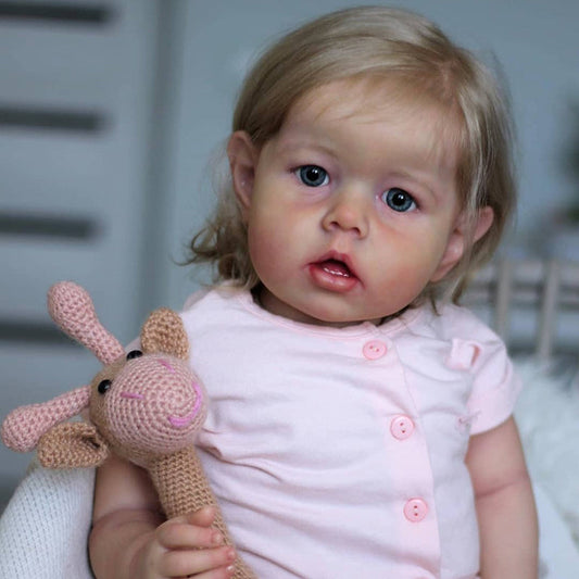 20 Zoll Sweet Diana Kurzes Haar Offene Augen Reborn Puppe Mädchen-Liam