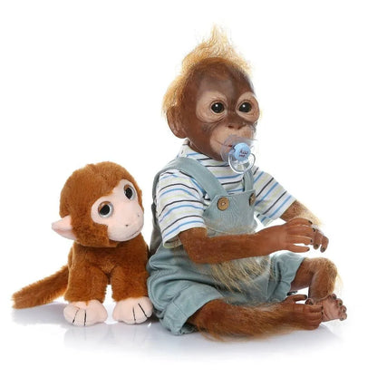 52 cm handgefertigter wiedergeborener Baby-Affe