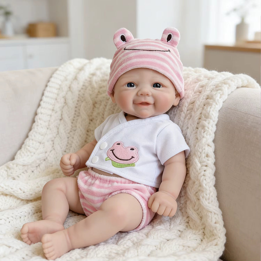 30cm weiche Silikon Reborn Babypuppe Mädchen Vivienne