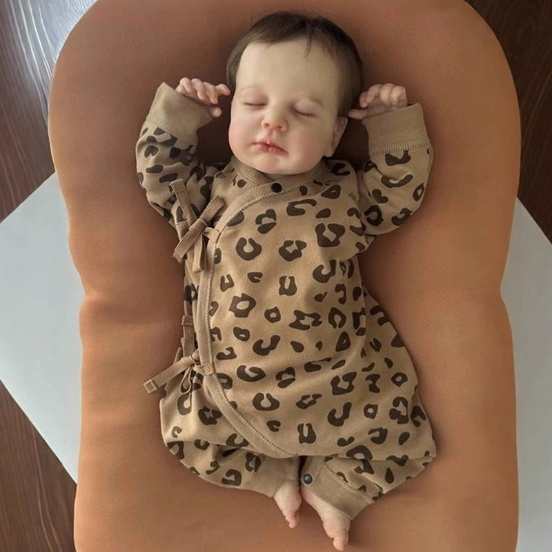 20 Zoll kurze Haare geschlossene Augen Reborn Puppe Junge/Mädchen-Loulou