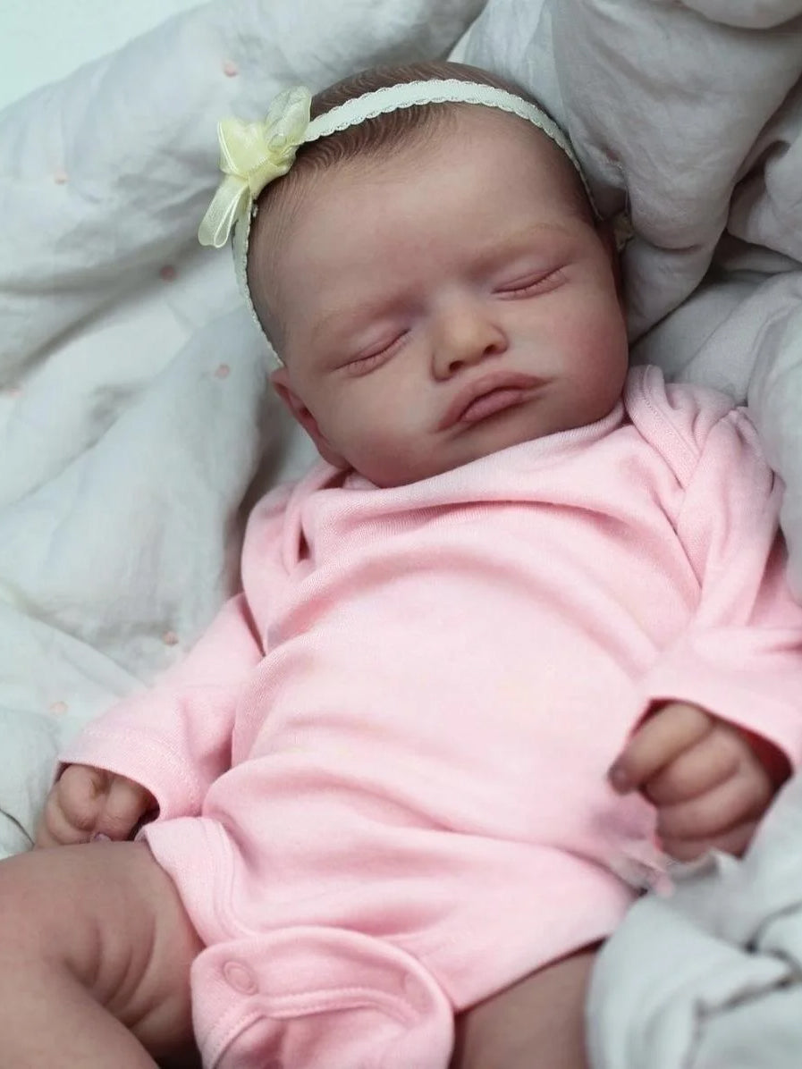 20 Zoll süße Rosalie Reborn Puppen Mädchen in rosa Kleidung