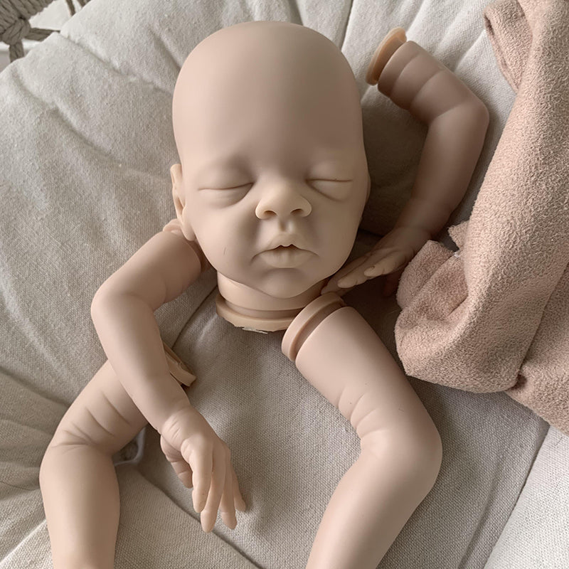 16 Zoll Gänseblümchen Geschlossene Augen DIY leeres Reborn Baby Kit