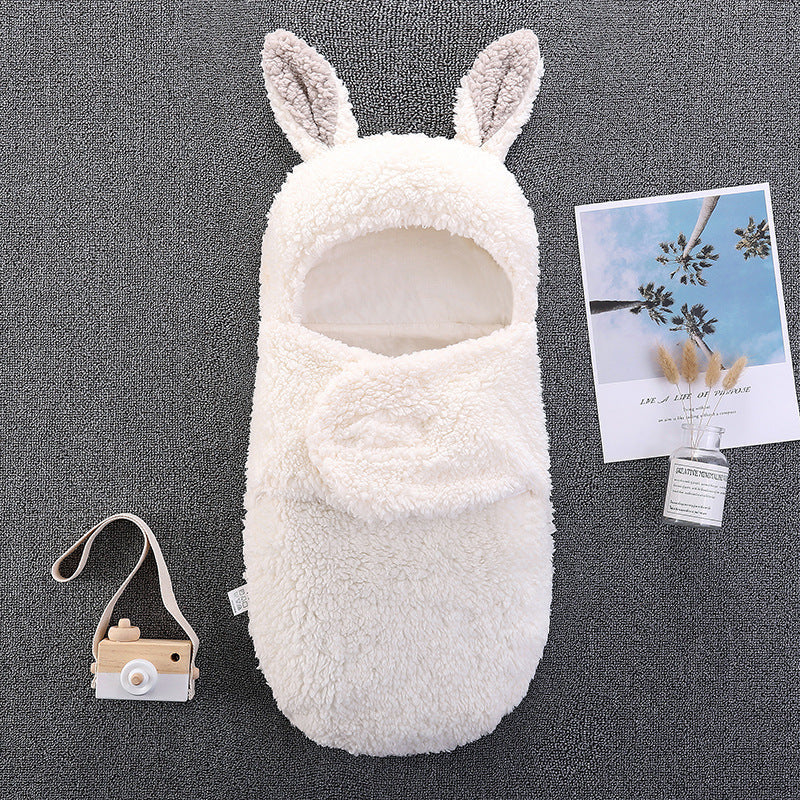 Plüsch Große Ohren Babyschlafsack für 16-24 Zoll Reborn Puppen