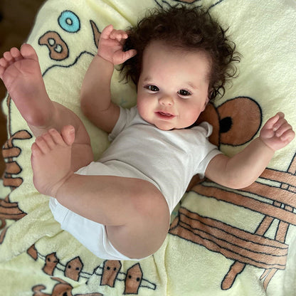 22 Zoll lebensechte Renee Augen auf Reborn Babypuppen Mädchen
