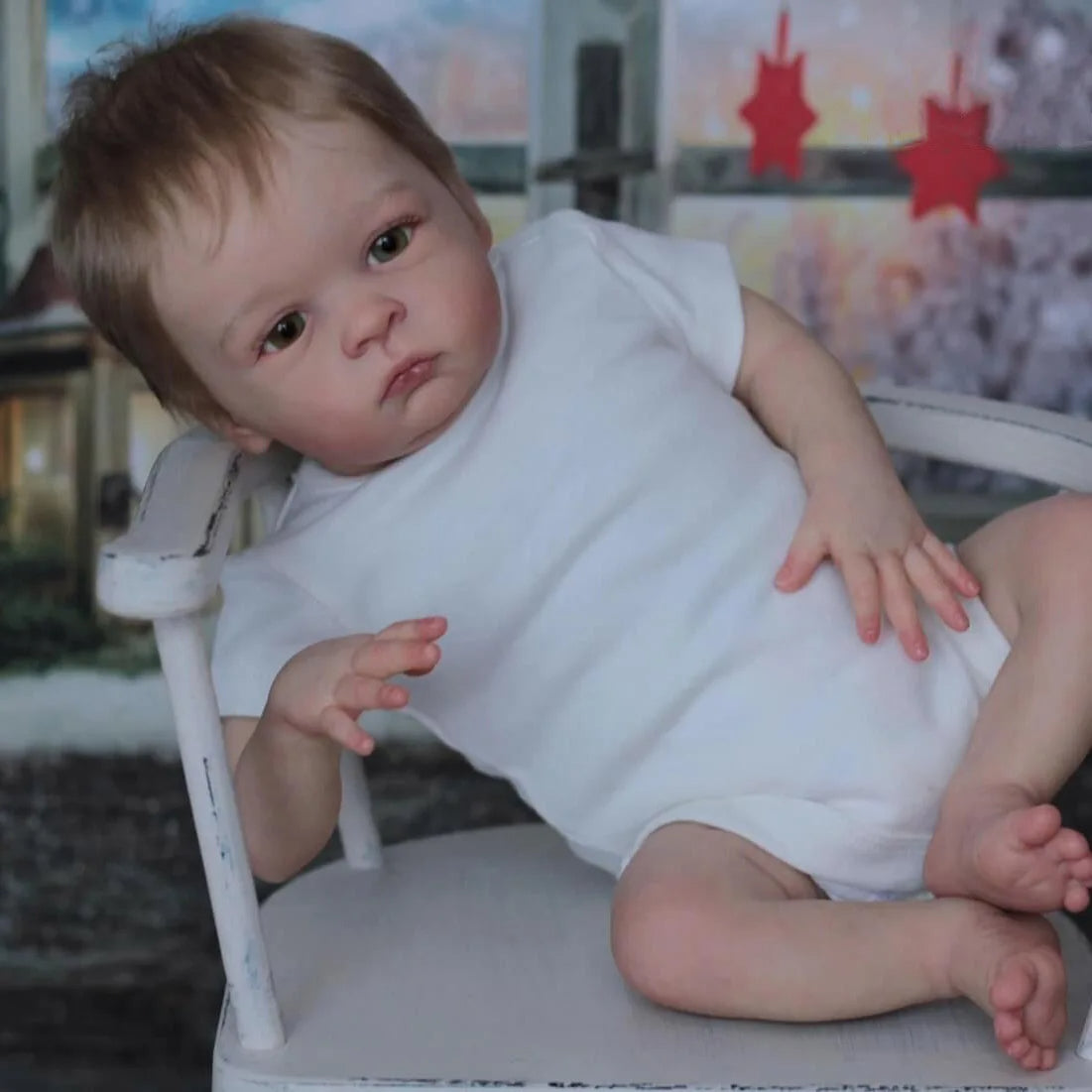 22 Zoll Augen auf Reborn puppen-Oskar