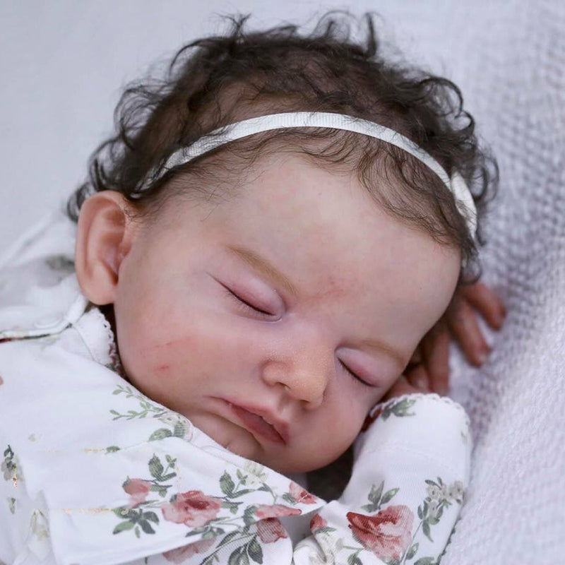 19 Zoll Sara Schließen Sie Augen süßes schlafendes DIY Blanko Reborn Kit