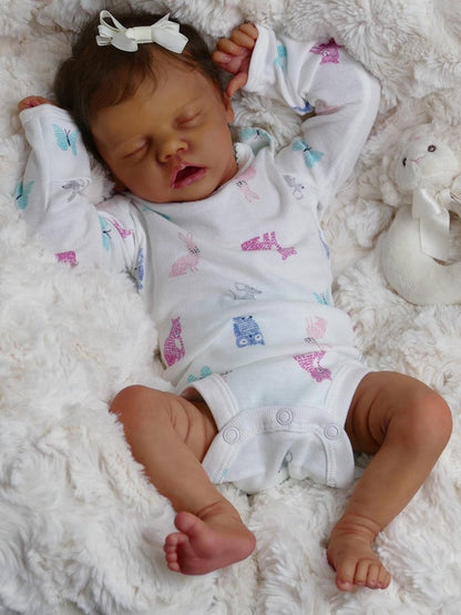 17 Zoll Jessie schlafende Reborn Babypuppen Mädchen mit kurzen Haaren
